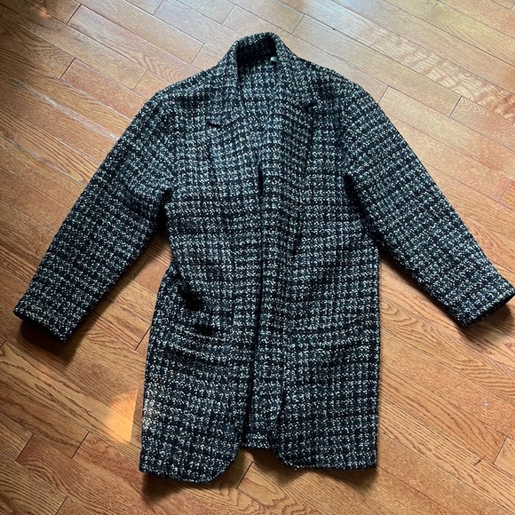 Jackets & Blazers - Wool Coat - Rainbow Tweed Overcoat - 100% Wool